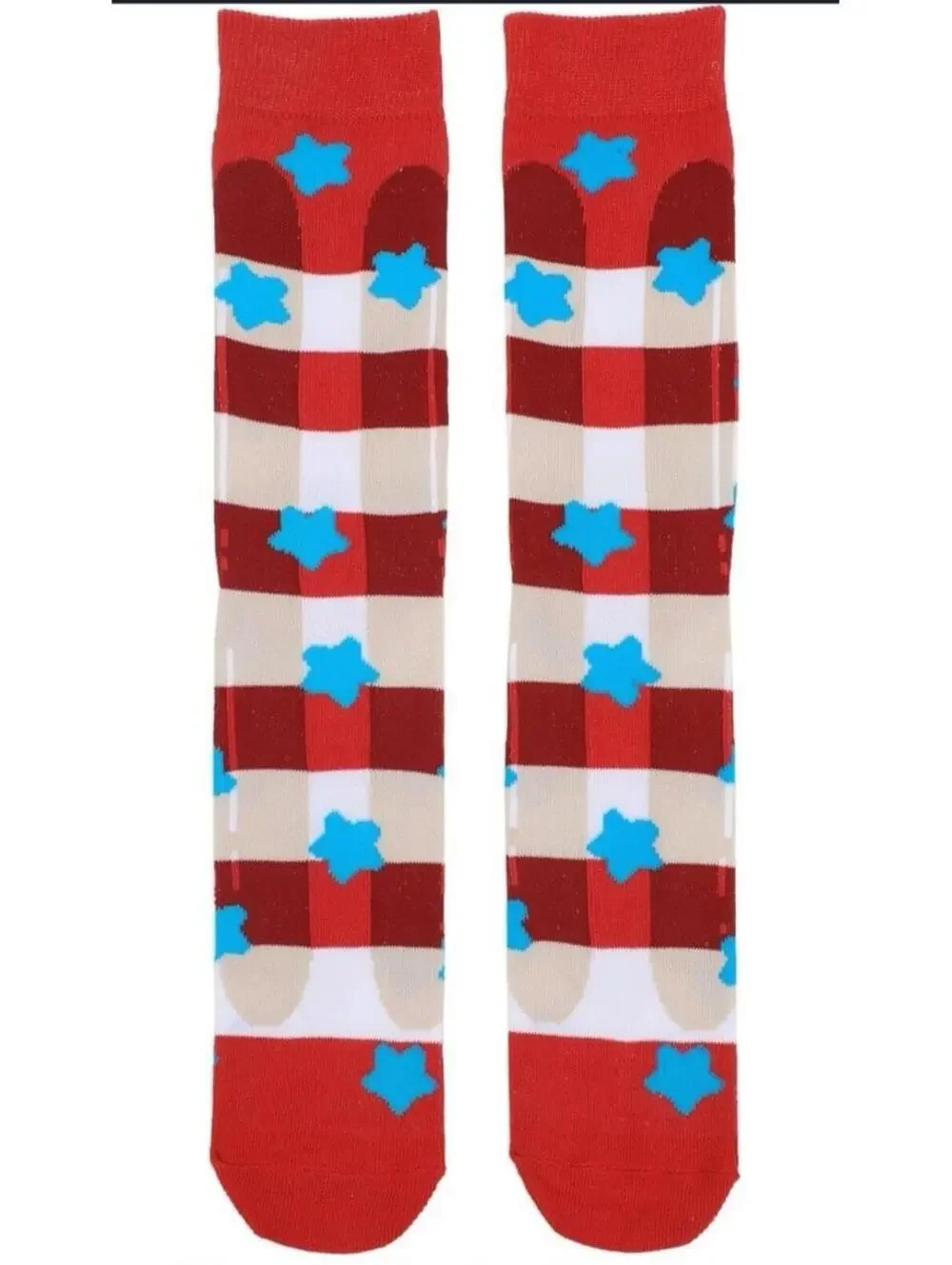 Bioworld Mens Crew Socks 3 Pack Watermelon Popsicle 4th of July Summer Theme Fun
